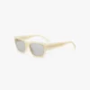 Acetat-Sonnenbrille in Elfenbein-Marmor Acetat-Sonnenbrille in Elfenbein-Marmor