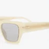Acetat-Sonnenbrille in Elfenbein-Marmor Acetat-Sonnenbrille in Elfenbein-Marmor