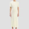 Bela Midi-Kleid in Bright Ivory Bela Midi-Kleid in Bright Ivory