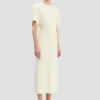 Bela Midi-Kleid in Bright Ivory Bela Midi-Kleid in Bright Ivory