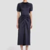 Bela Midi-Kleid in Midnight Bela Midi-Kleid in Midnight