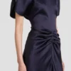 Bela Midi-Kleid in Midnight Bela Midi-Kleid in Midnight