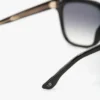 Übergroße Acetat-Sonnenbrille in Schwarz Übergroße Acetat-Sonnenbrille in Schwarz