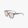 Übergroße Acetat-Sonnenbrille in transparentem Blau