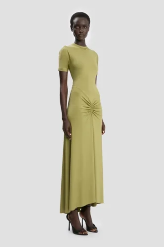 Blaire Midi-Kleid in Greenfinch