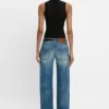 Bodysuit mit hohem Ausschnitt in Schwarz Bodysuit mit hohem Ausschnitt in Schwarz