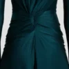 Cut-Out-Kleid in Dunkelblaugrün Cut-Out-Kleid in Dunkelblaugrün