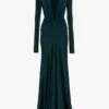 Cut-Out-Kleid in Dunkelblaugrün Cut-Out-Kleid in Dunkelblaugrün