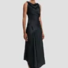 das Posy Midi-Kleid in Marineblau das Posy Midi-Kleid in Marineblau