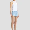 Distressed-Shorts in hellblauer Waschung Distressed-Shorts in hellblauer Waschung