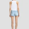 Distressed-Shorts in hellblauer Waschung Distressed-Shorts in hellblauer Waschung