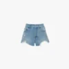 Distressed-Shorts in hellblauer Waschung Distressed-Shorts in hellblauer Waschung