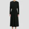 Dolman-Midi-Kleid in Schwarz Dolman-Midi-Kleid in Schwarz