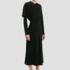 Dolman-Midi-Kleid in Schwarz Dolman-Midi-Kleid in Schwarz