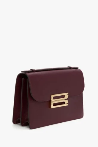 Dorian-Tasche aus burgunderrotem Leder
