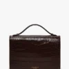 Dorian-Tasche aus geprägtem dunkelbraunem Leder Dorian-Tasche aus geprägtem dunkelbraunem Leder