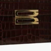 Dorian-Tasche aus geprägtem dunkelbraunem Leder Dorian-Tasche aus geprägtem dunkelbraunem Leder