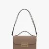 Dorian-Tasche aus taubengrauem Leder Dorian-Tasche aus taubengrauem Leder