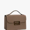 Dorian-Tasche aus taubengrauem Leder Dorian-Tasche aus taubengrauem Leder