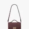 Dorian-Tasche, klein, aus burgunderrotem Leder Dorian-Tasche, klein, aus burgunderrotem Leder
