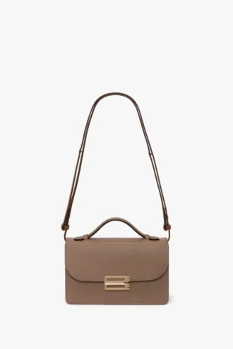 Dorian-Tasche, klein, aus taubengrauem Leder