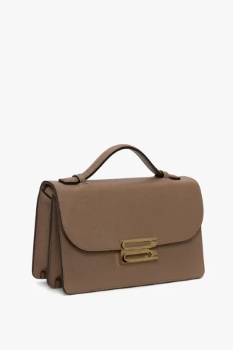 Dorian-Tasche, klein, aus taubengrauem Leder
