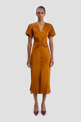 Eve Midi-Kleid in Bronze