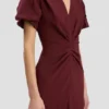 Eve Midi-Kleid in Burgunderrot Eve Midi-Kleid in Burgunderrot