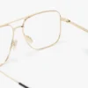 Feine Brille mit Doppelbrücke in Gold Feine Brille mit Doppelbrücke in Gold