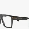 Geformter Flat-Top-Rahmen in Schwarz Geformter Flat-Top-Rahmen in Schwarz