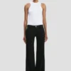 Gigi-Jeans in gewaschenem Schwarz