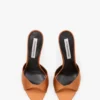 Harlow Mule 100 aus bronzefarbenem Satin Harlow Mule 100 aus bronzefarbenem Satin