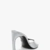 Harlow Mule 100 aus magnesiumfarbenem Satin Harlow Mule 100 aus magnesiumfarbenem Satin