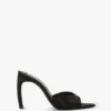 Harlow Mule 100 aus schwarzem Satin Harlow Mule 100 aus schwarzem Satin