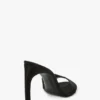 Harlow Mule 100 aus schwarzem Satin Harlow Mule 100 aus schwarzem Satin