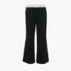 Hose mit Seiteneinsätzen in Schwarz Hose mit Seiteneinsätzen in Schwarz