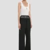 Hose mit transparenten Einsätzen in Schwarz Hose mit transparenten Einsätzen in Schwarz