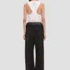 Hose mit transparenten Einsätzen in Schwarz Hose mit transparenten Einsätzen in Schwarz