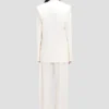 Jacke mit abnehmbarem Revers in Off-White Jacke mit abnehmbarem Revers in Off-White
