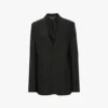 Jacke mit fallendem Revers in Schwarz Jacke mit fallendem Revers in Schwarz