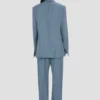 Jacke mit fallendem Revers in Wolkenblau