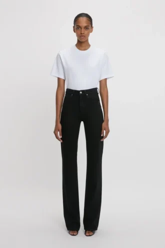 Julia Stretch-Jeans in gewaschenem Schwarz