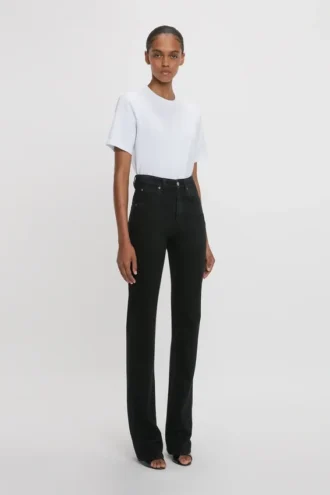 Julia Stretch-Jeans in gewaschenem Schwarz