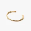 Manschettenknopf-Armband in Hellgold Manschettenknopf-Armband in Hellgold