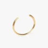 Manschettenknopf-Armband in Hellgold Manschettenknopf-Armband in Hellgold