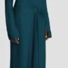 Midi-Kleid „Frances“ in Dunkelblaugrün Midi-Kleid „Frances“ in Dunkelblaugrün
