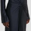 Midi-Kleid „Frances“ in Marineblau Midi-Kleid „Frances“ in Marineblau