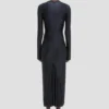 Midi-Kleid „Frances“ in Marineblau Midi-Kleid „Frances“ in Marineblau