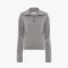 Milano-Pullover mit halbem Reißverschluss in Grau meliert Milano-Pullover mit halbem Reißverschluss in Grau meliert