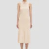 Mira Midi-Kleid in Sandstone Mira Midi-Kleid in Sandstone